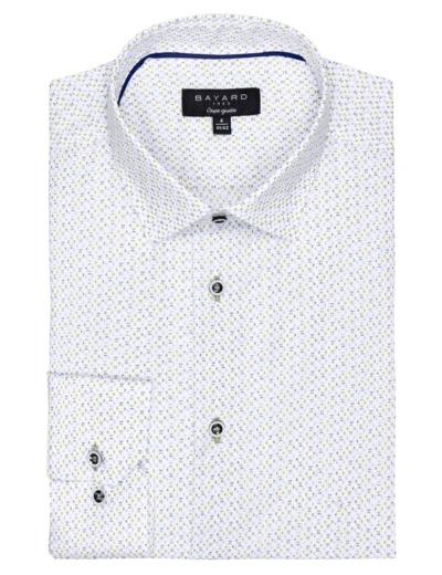 Chemise Blanche Imprimée Losanges