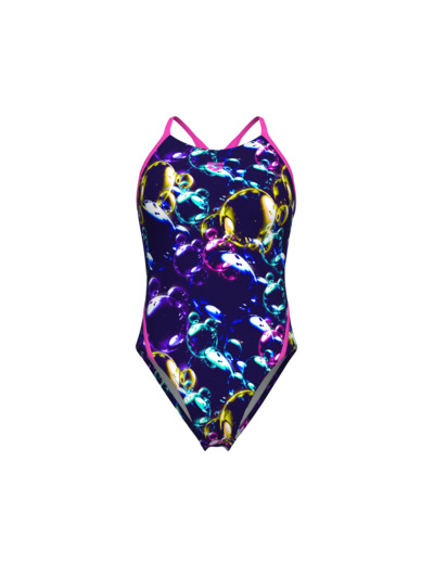 Maillot de bain arena Feel Soap Bubbles Web Back pour femmes