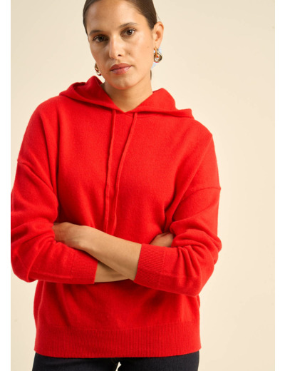 Pull à capuche en cachemire