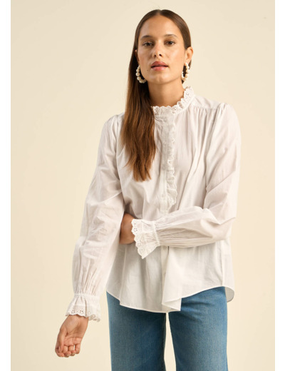 Blouse en voile de coton