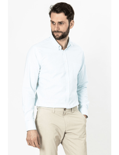 Chemise Rayée Turquoise 7 Turquoise