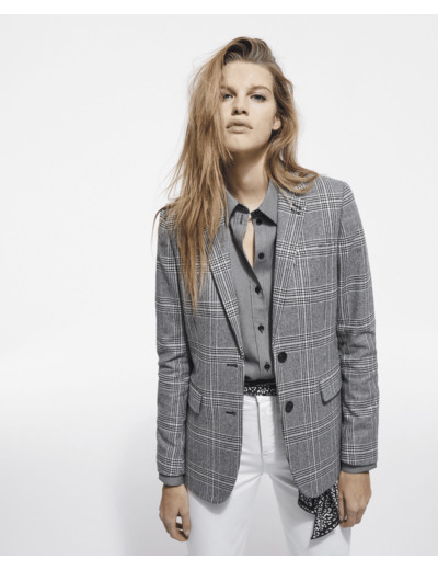 Veste Seule Detail Poche Bouton Milieu Devant