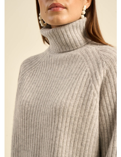 Pull col roulé en cachemire