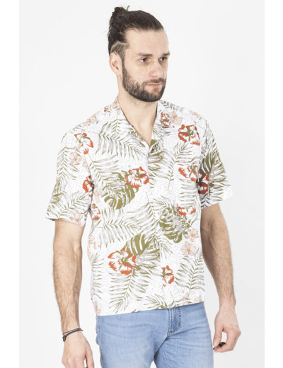 Chemisette Blanche À Fleurs