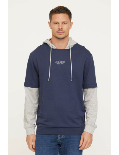 Sweatshirt EDIMO Navy/Gris chiné