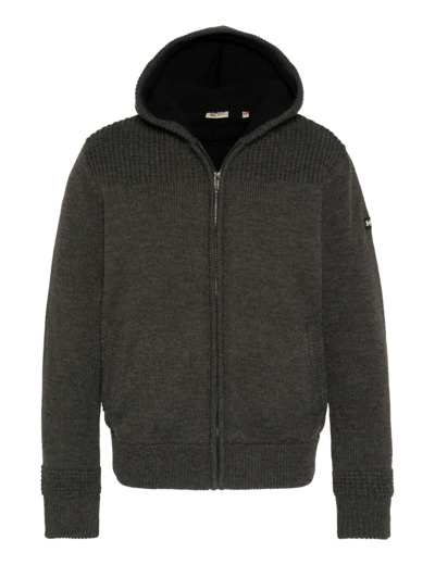 Gilet à capuche doublé sherpa