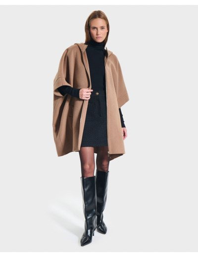 Cape Celestine Camel en Laine