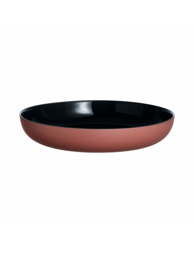 Assiette 21cm noir terracotta Vicky