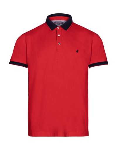 Polo Rouge Col Marine Rouge 3xl