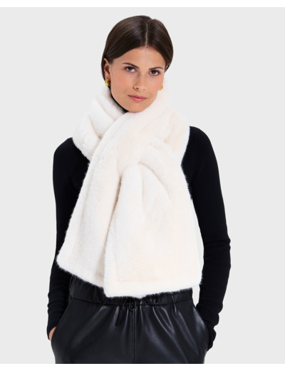 Echarpe Eva Ecru en Polyester