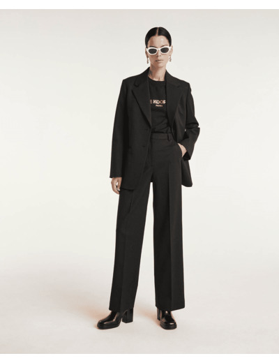 Veste Costume Manches Longues Deux Boutons Devant