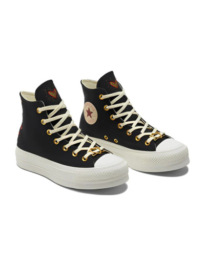 Chuck Taylor All Star Lift Hi Black/Egret/Back Ally Brick