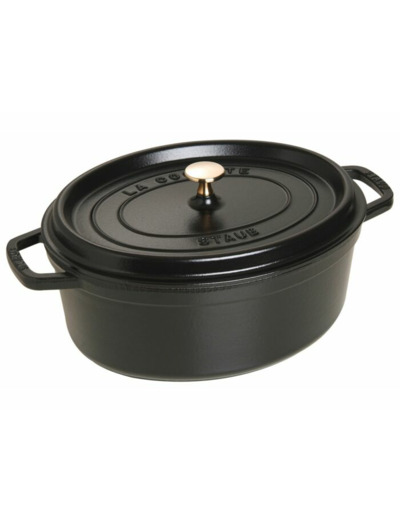 COCOTTE OVALE 31cm 5.5L Noir mat