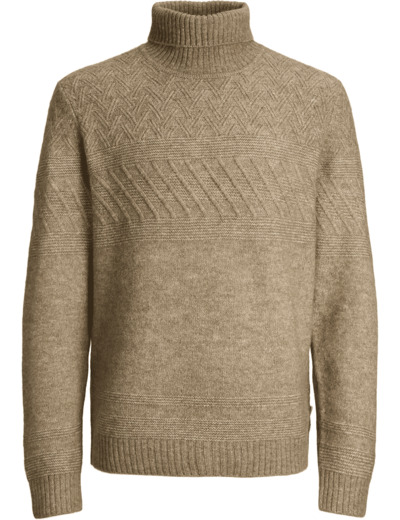 JPRCCMILO KNIT ROLL NECK BF LN