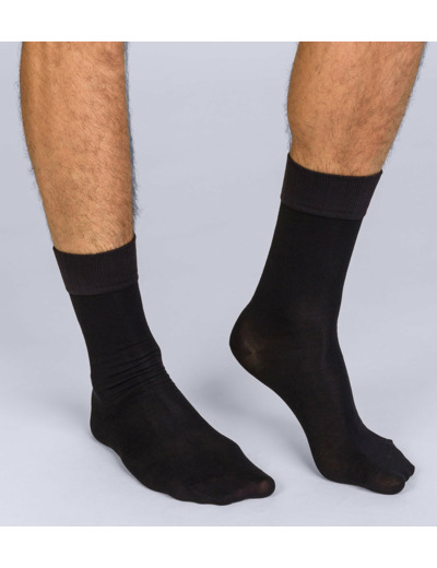 Lot de 2 mi-chaussettes noir Homme Soft Touch