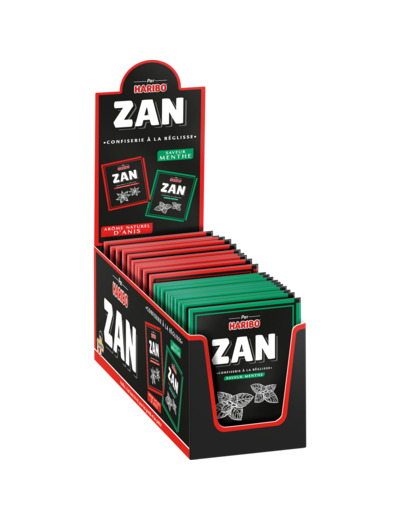 Présentoir Pain Zan Anis Menthe 60 petits pains