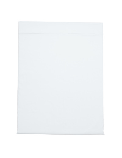 Drap plat Partition Satin de coton Coloris Blanc