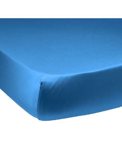 Drap housse Harmonie Satin de coton coloris Nautique