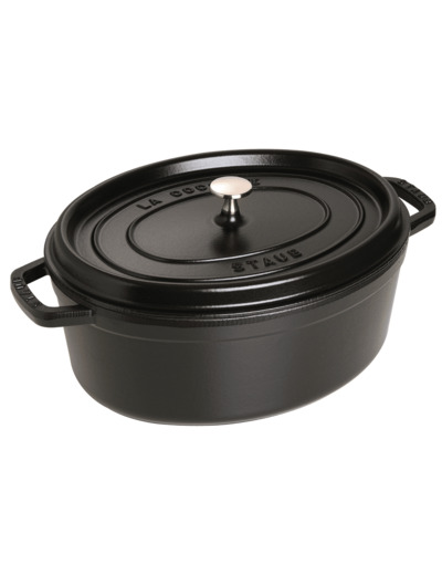 COCOTTE OVALE 33cm 6.7L Noir mat
