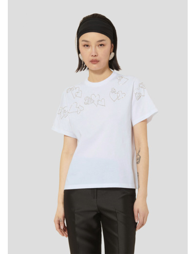 T-Shirt Taramour-Blanc en Coton