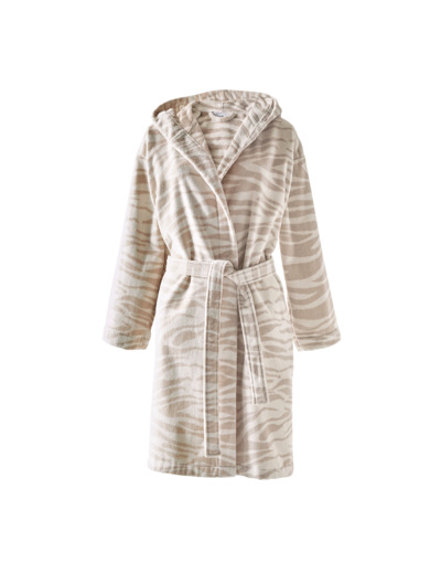 PEIGNOIR | Zèbre - Beige