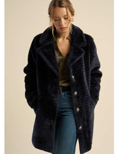 Manteau en fausse fourrure