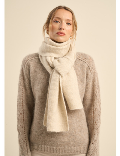 Echarpe à côtes avec lurex