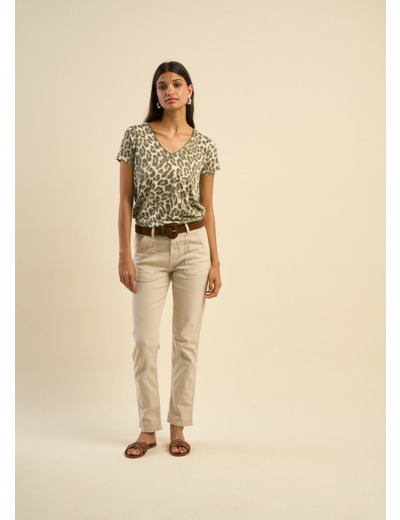 Pantalon en toile de coton