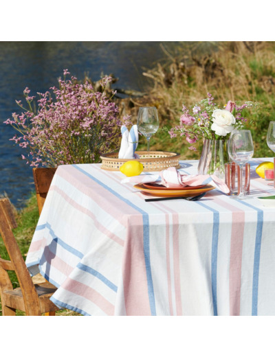 Nappe en coton rayée | Linge de table | Tradition des Vosges