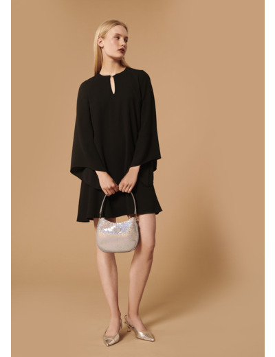 Robe Raonie-Noir en Polyester