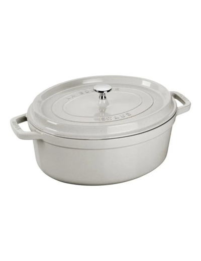 COCOTTE OVALE 33cm 6.7L Truffe blanche