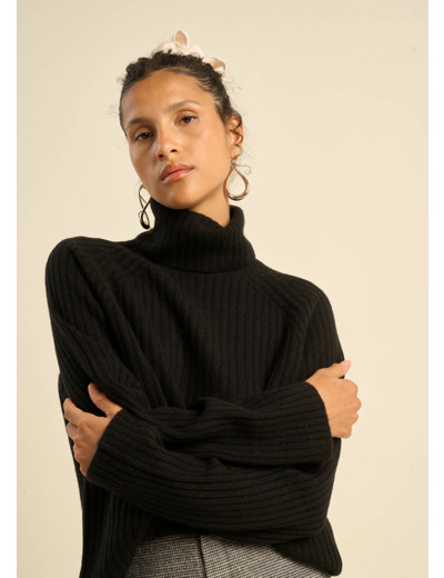 Pull col roulé en cachemire