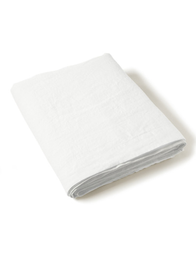 Drap plat Uni lin lavé - Linge de maison - Tradition des Vosges