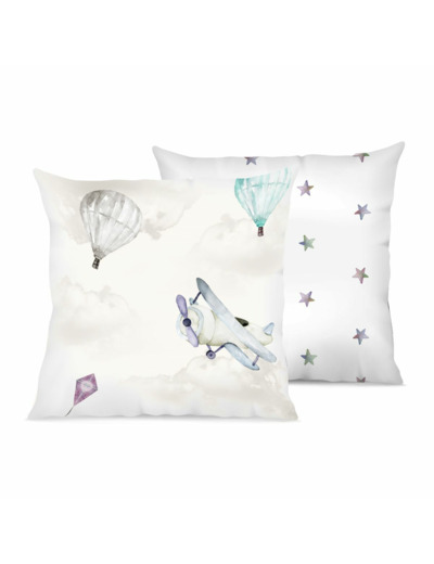 Taie d'oreiller enfant réversible Voyage | Tradition des Vosges