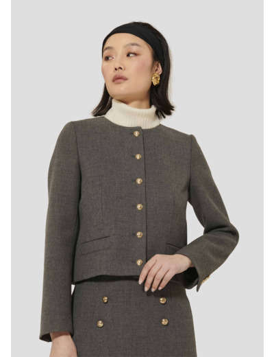 Veste Vesna-Gris en Polyester