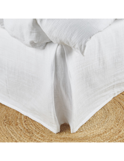 Cache sommier en gaze de coton | Tradition des Vosges