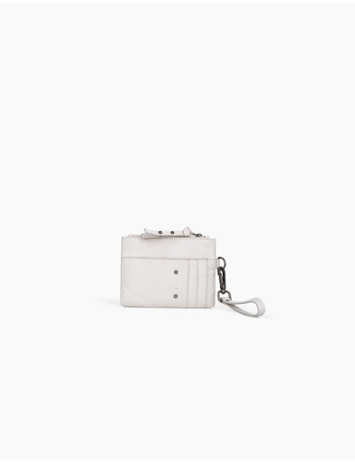 Porte.cartes en cuir 1440 BANKER BLANC matelassage chevrons femme