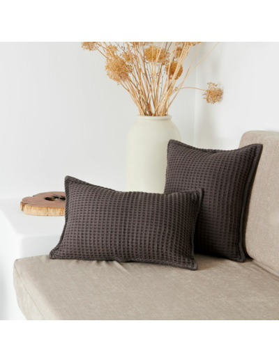 Housse Coussin Nid Abeille 400g/m² | Linge de Décoration | Tradition des Vosges