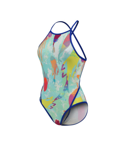 Maillot de bain arena Feel Mermaid Fast Back pour femmes