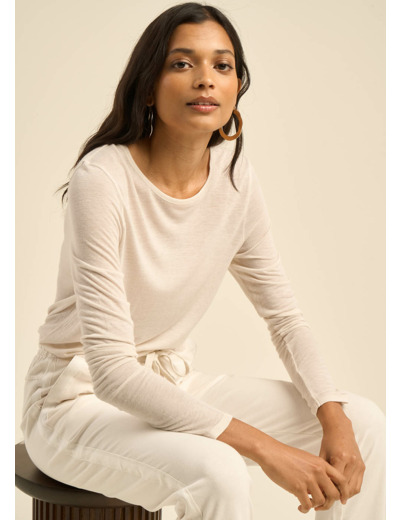 Tee-shirt en voile de laine