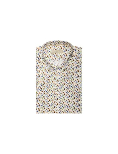 Chemise Manches Courtes Imprimée Motifs Fleuris