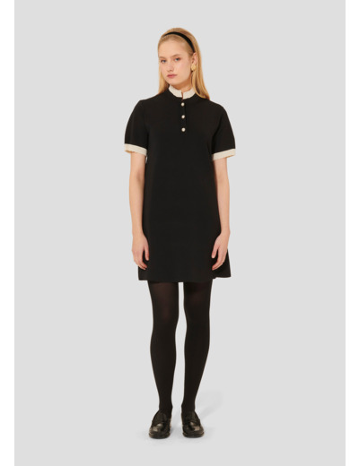 Robe Rosane-Noir en Viscose
