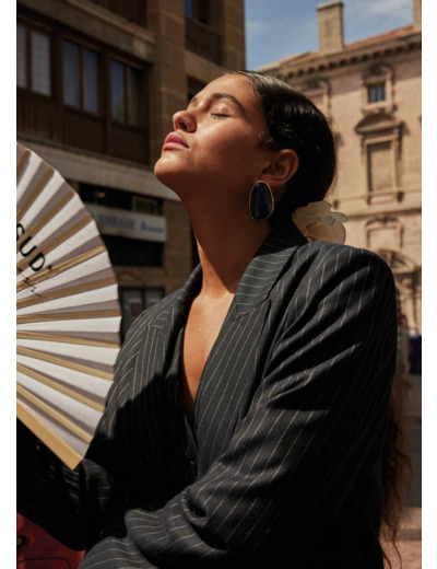 Veste de tailleur à rayures