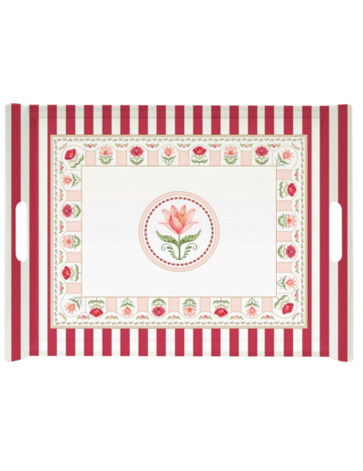 FLOWERY Plateau 52x37cm