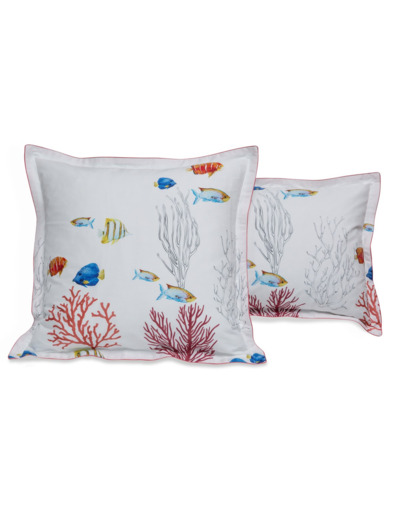 Taie d'oreiller Corail| Linge de Lit | Tradition des Vosges