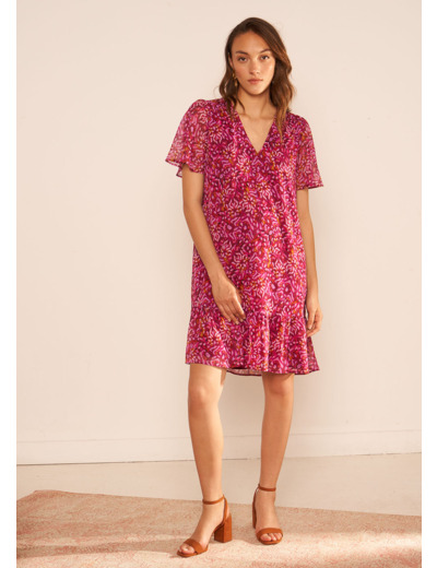 Robe courte imprimée