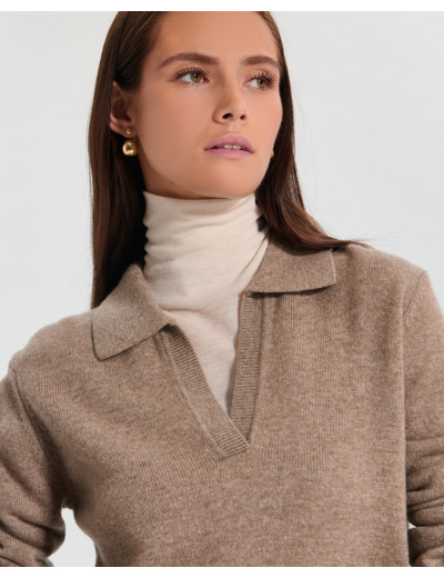 Pull Namba Taupe en Laine