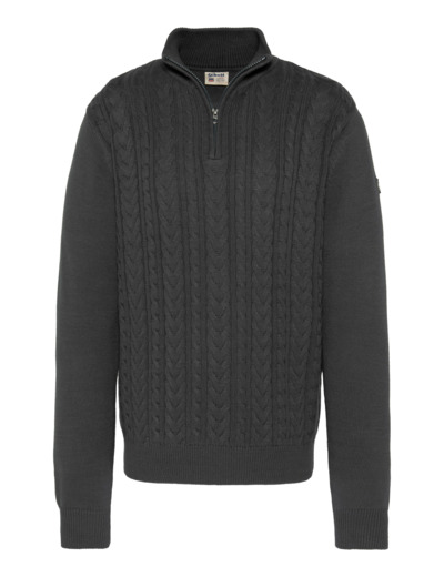 Pull camionneur maille torsadée