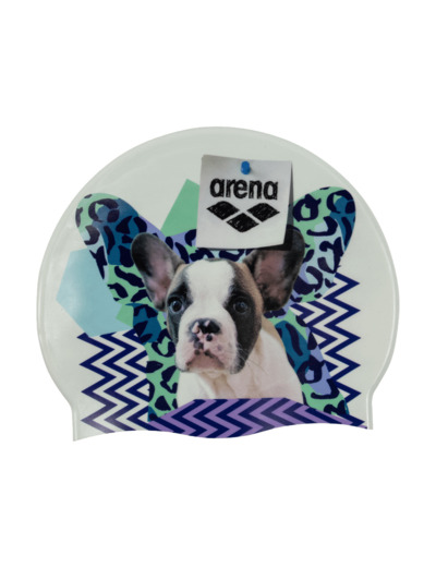 Bonnet de bain unisexe arena Swim Cap HD imprimé chien