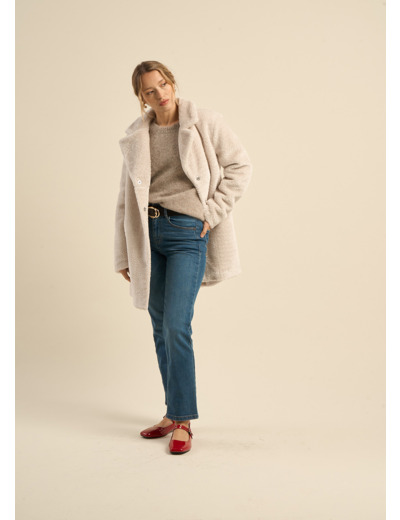 Manteau en fausse fourrure